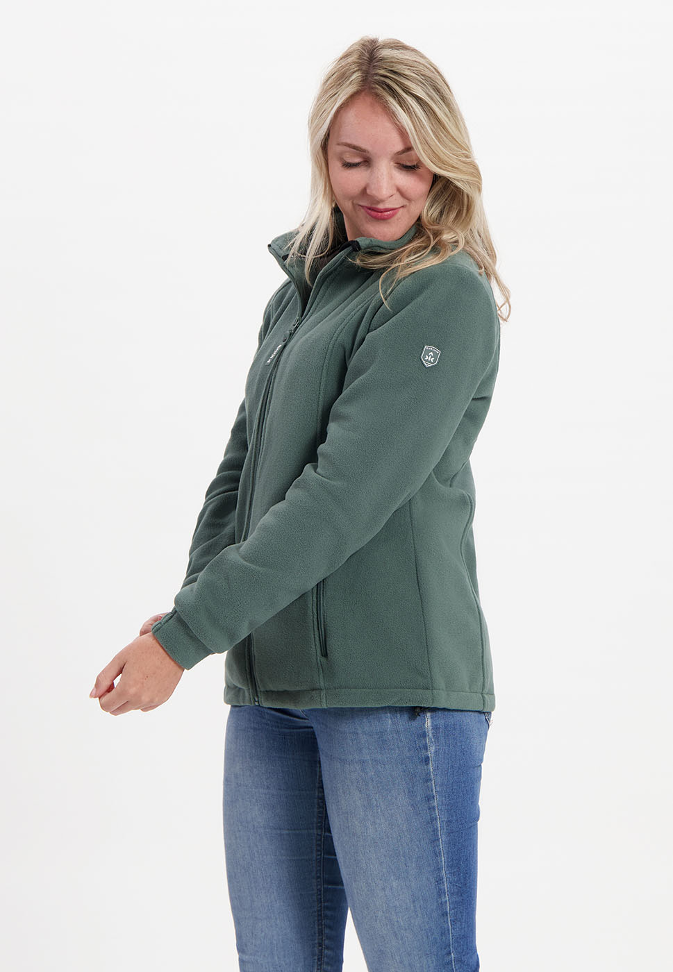 Kjelvik Scandinavian Clothing - Women Polar Fleece Eliane Balsam green
