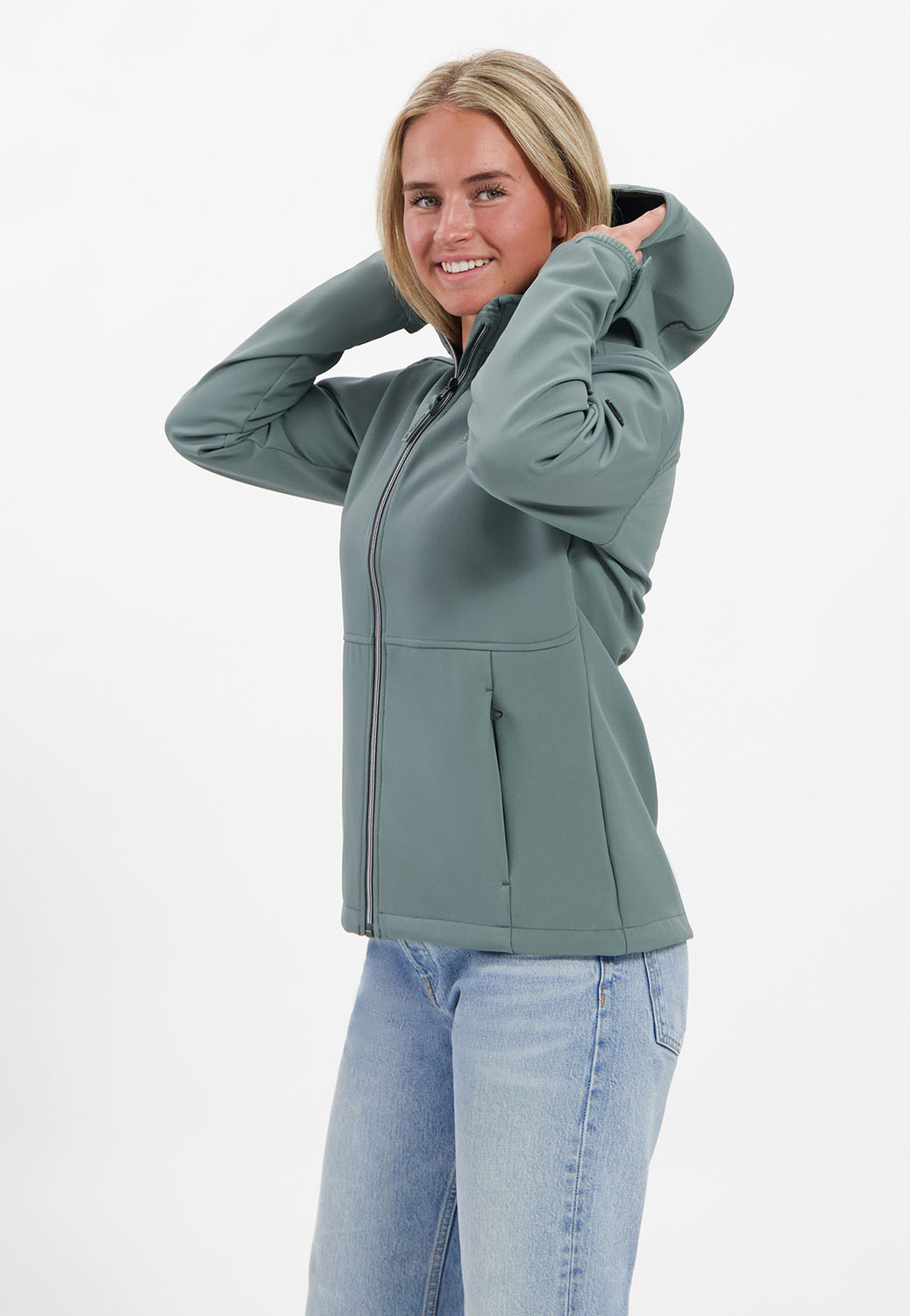 Kjelvik Scandinavian Clothing - Women Softshell Marlien Balsam green