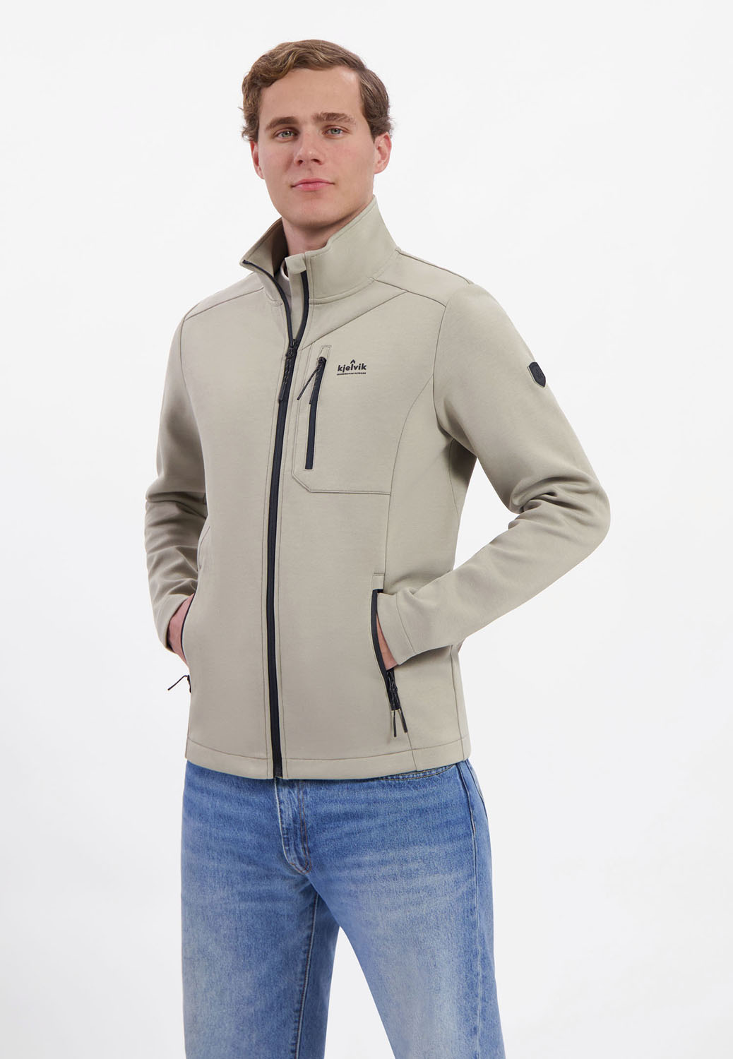 Kjelvik Scandinavian Clothing - Men CVC Interlock Patrik Dark sand