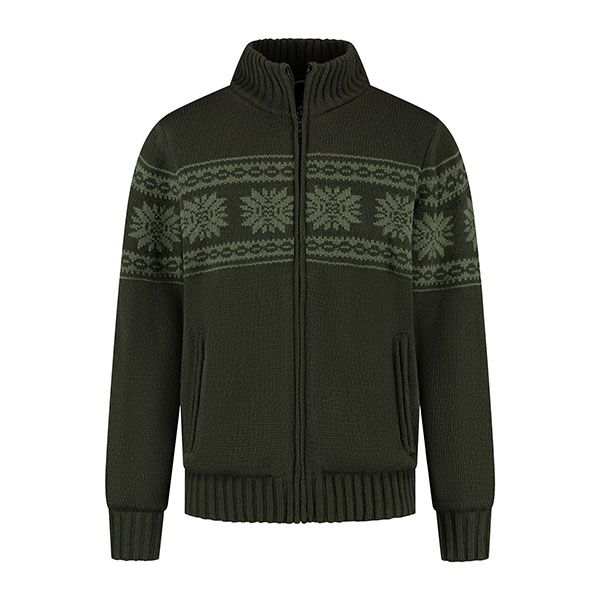 Kjelvik Scandinavian Clothing - Men Knitwear Vieto Green