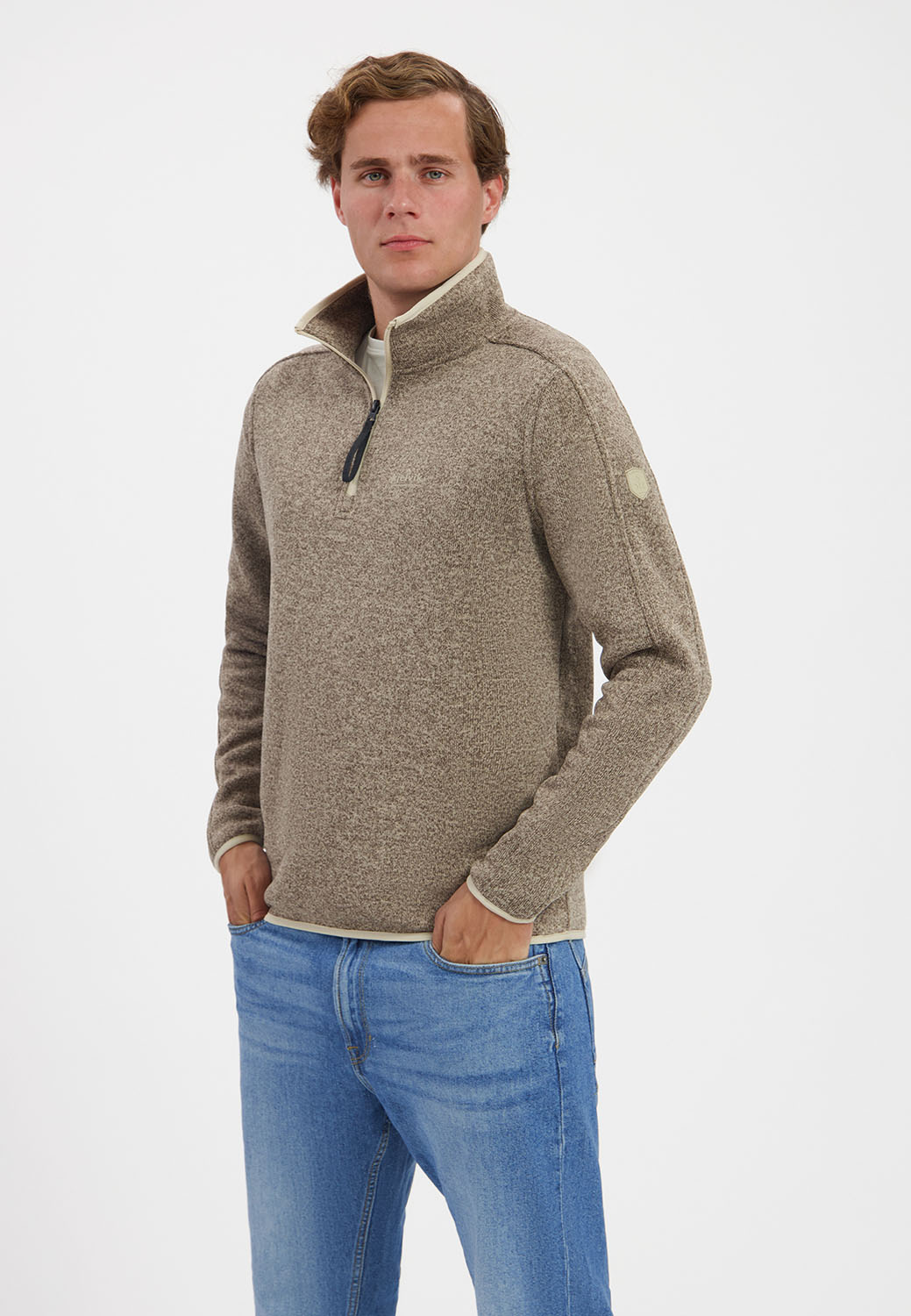 Kjelvik Scandinavian Clothing - Men Knitwear Finch Sand