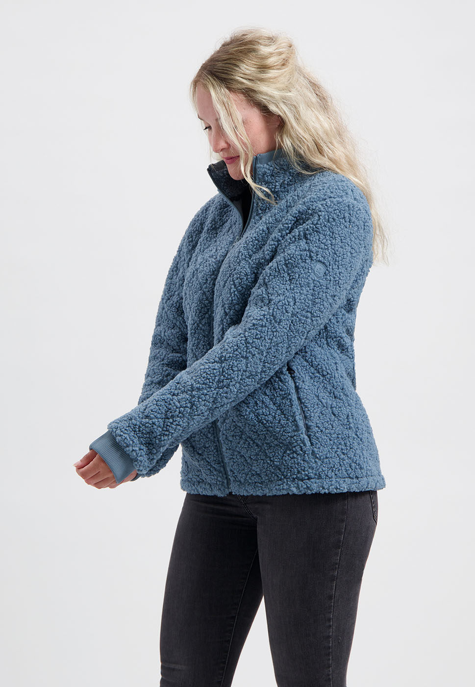 Kjelvik Scandinavian Clothing - Women Teddy Fleece Jinthe Light blue