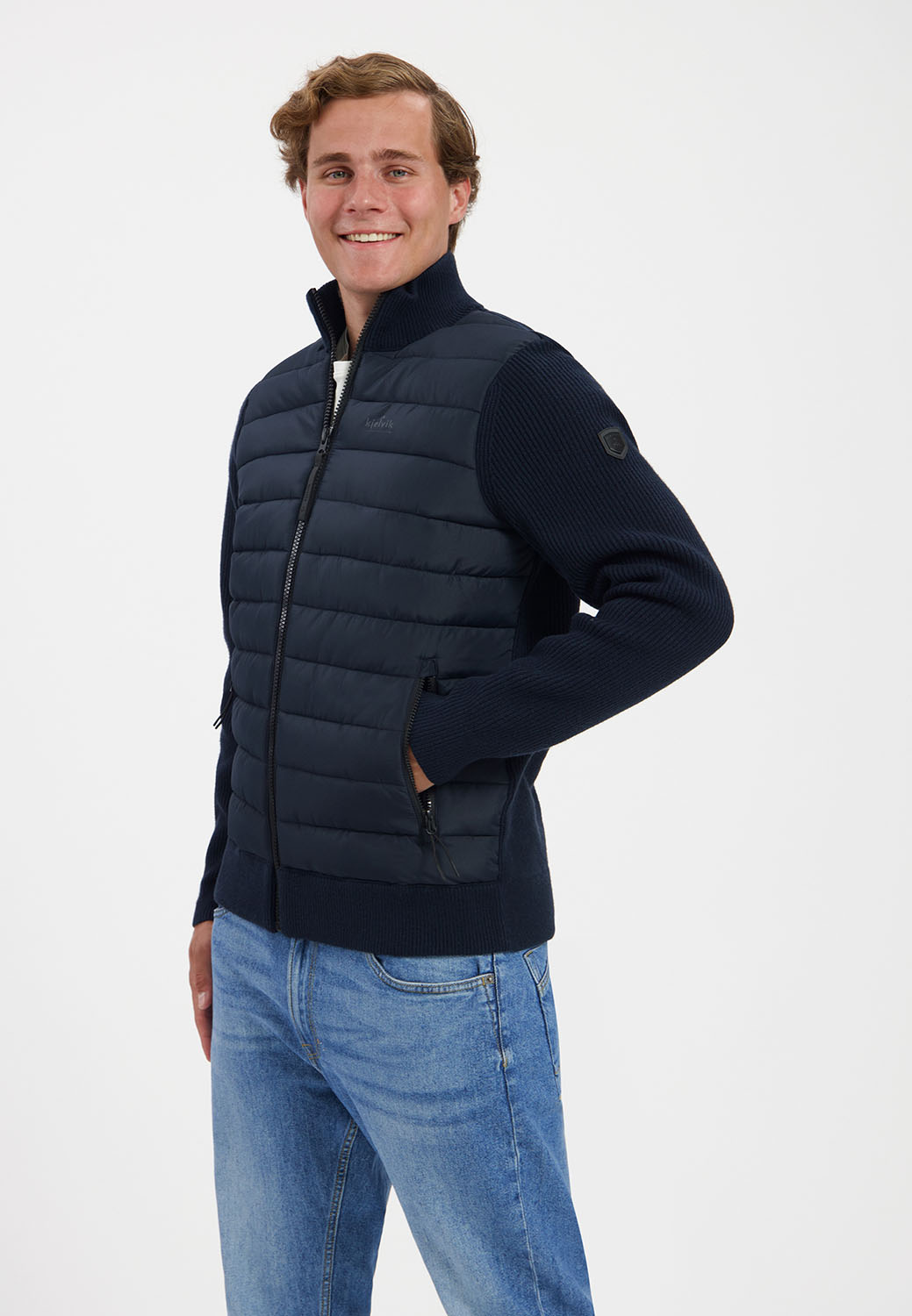 Kjelvik Scandinavian Clothing - Men Knitwear Kas Navy
