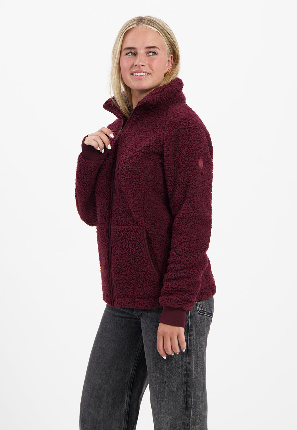 Kjelvik Scandinavian Clothing - Women Fleece Mies Burgundy