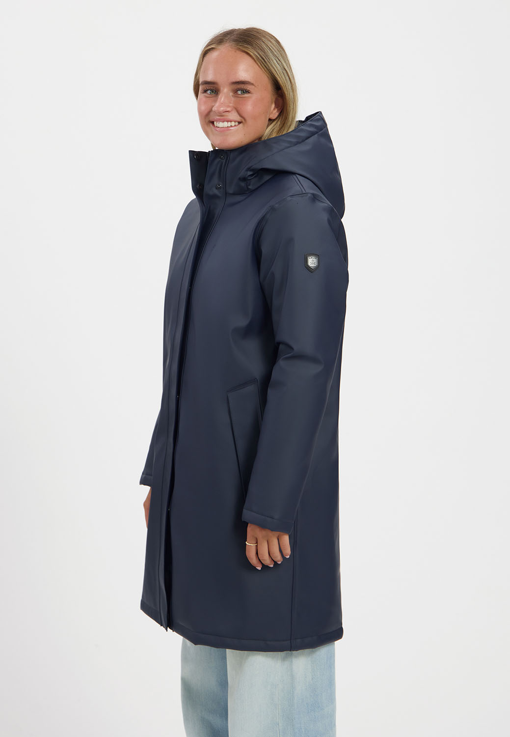 Kjelvik Scandinavian Clothing - Women Raincoat Rhode Navy