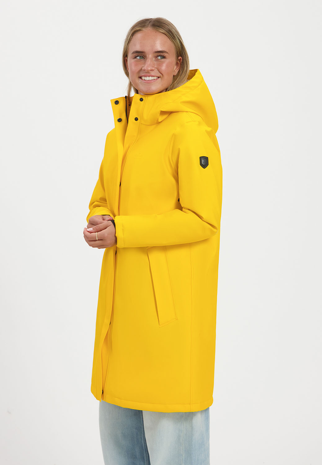 Kjelvik Scandinavian Clothing - Women Raincoat Rhode Yellow