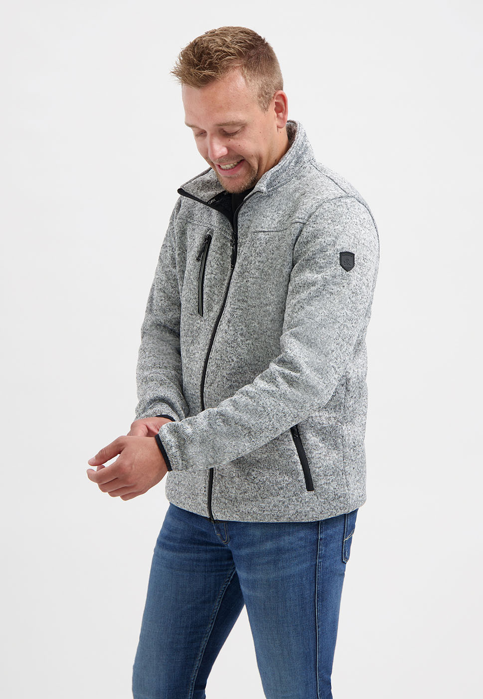 Kjelvik Scandinavian Clothing - Men Knitwear Vico Grey